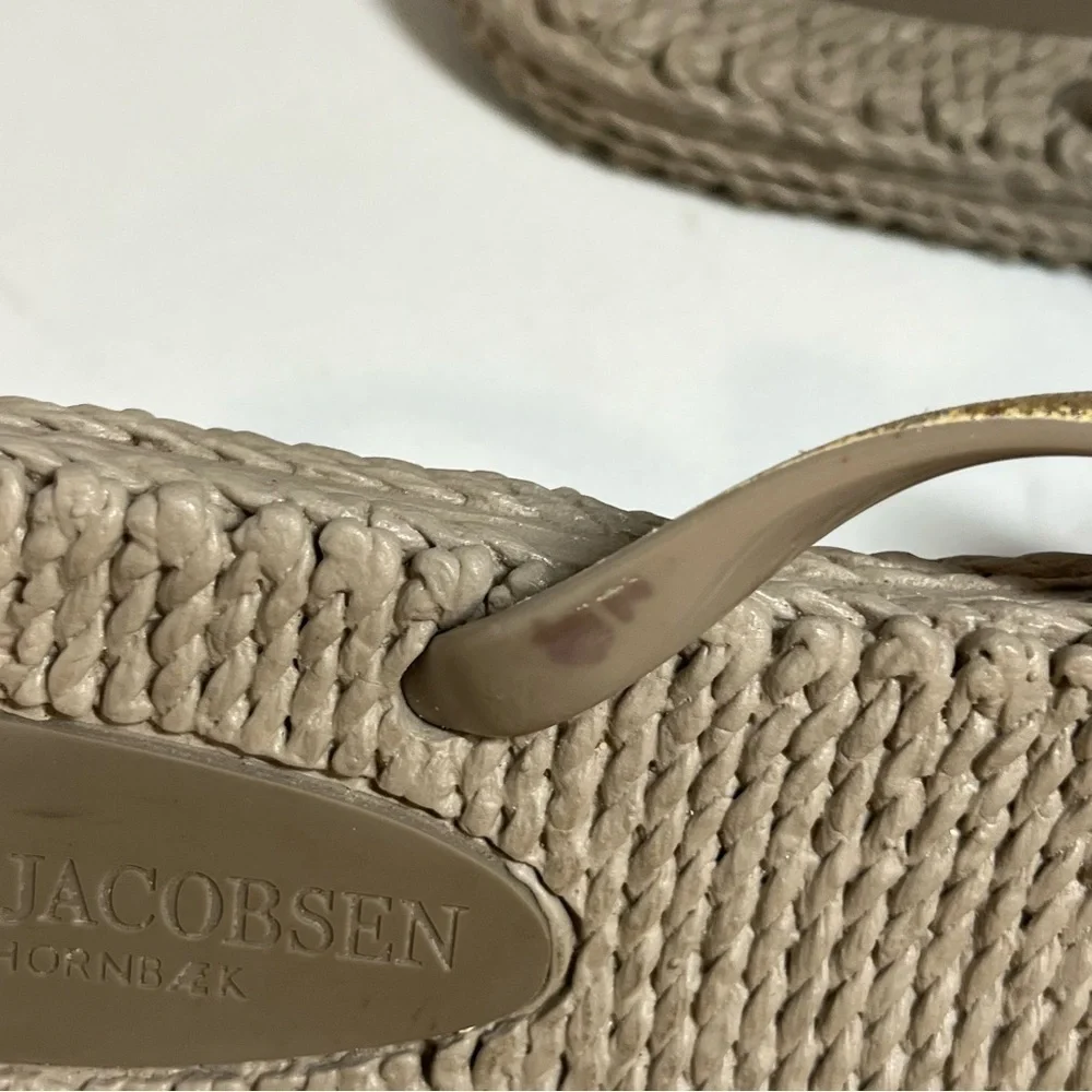 ILSE JACOBSEN Hornback Sparked Texture Flip Flops 41